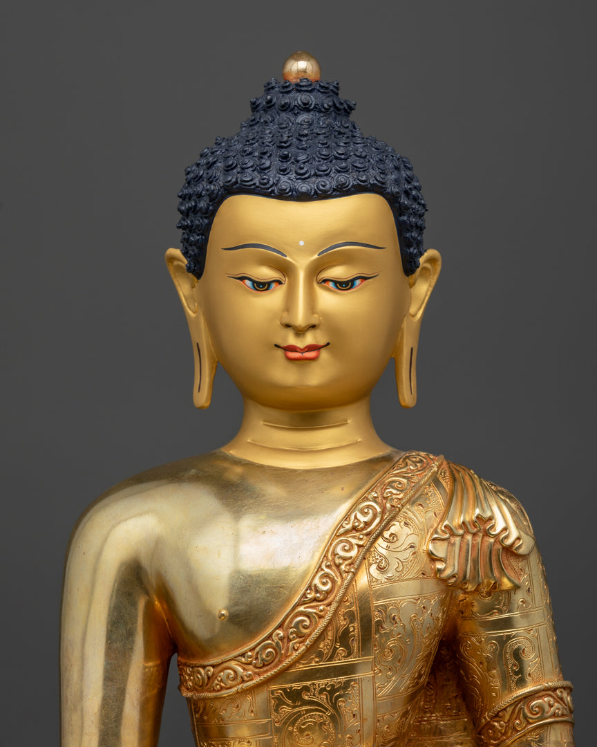 Himalayan Shakyamuni Buddha Statue | Traditional Nepalese Craftsmanship