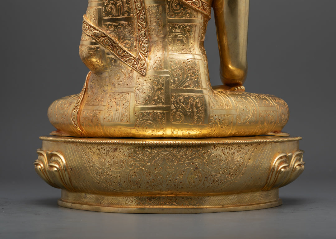 Himalayan Shakyamuni Buddha Statue | Traditional Nepalese Craftsmanship