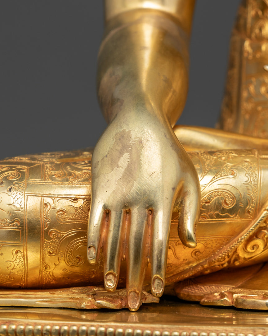 Himalayan Shakyamuni Buddha Statue | Traditional Nepalese Craftsmanship