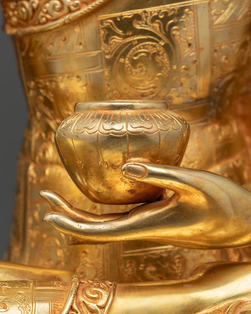 Himalayan Shakyamuni Buddha Statue | Traditional Nepalese Craftsmanship