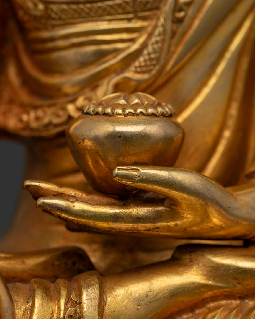 Sacred Trio Buddha Statue | Handcrafted Himalayan Art