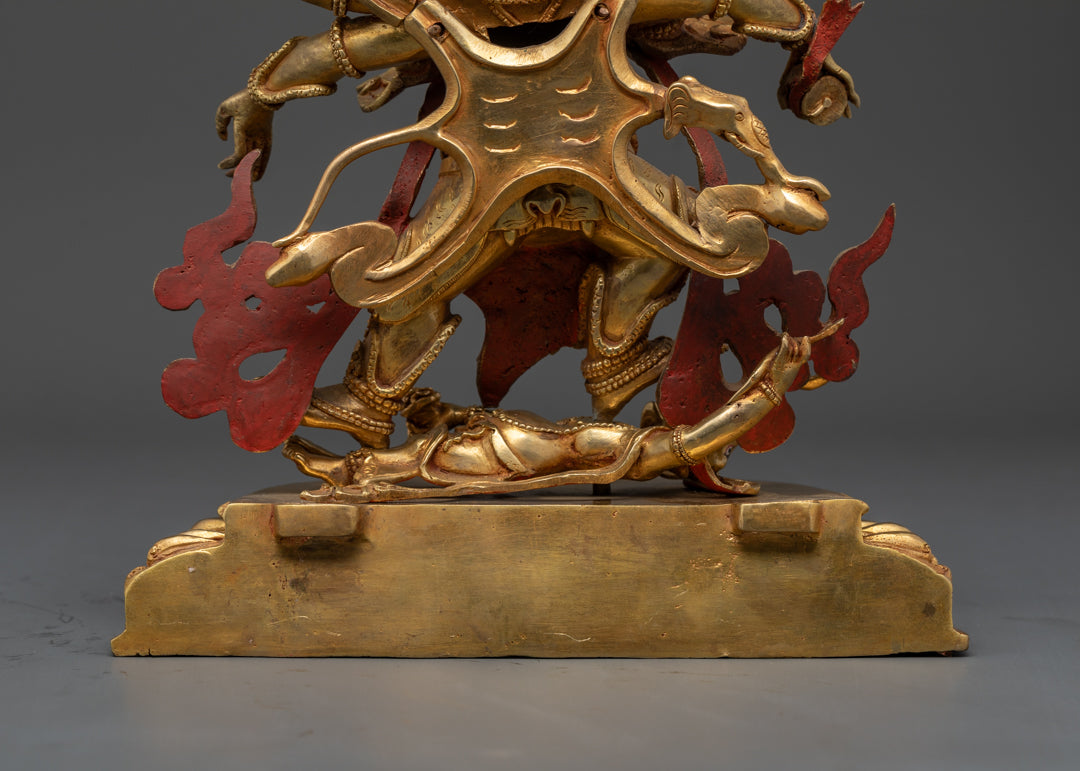 Authentic Six-Armed Mahakala Statue | Guardian Deity of Buddhism