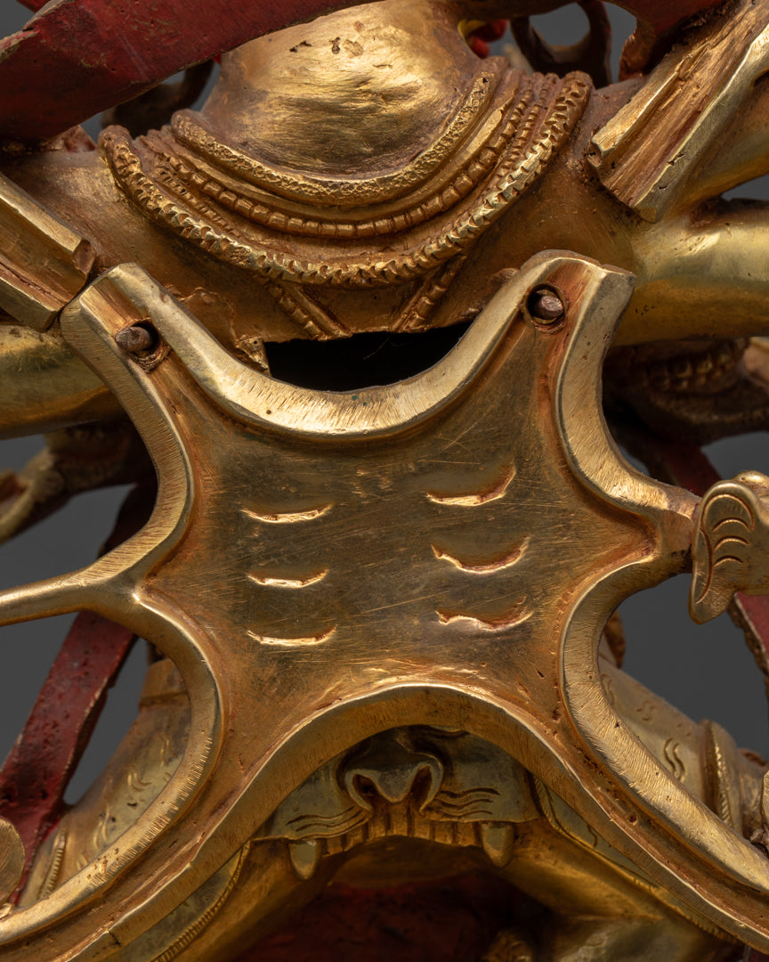 Authentic Six-Armed Mahakala Statue | Guardian Deity of Buddhism