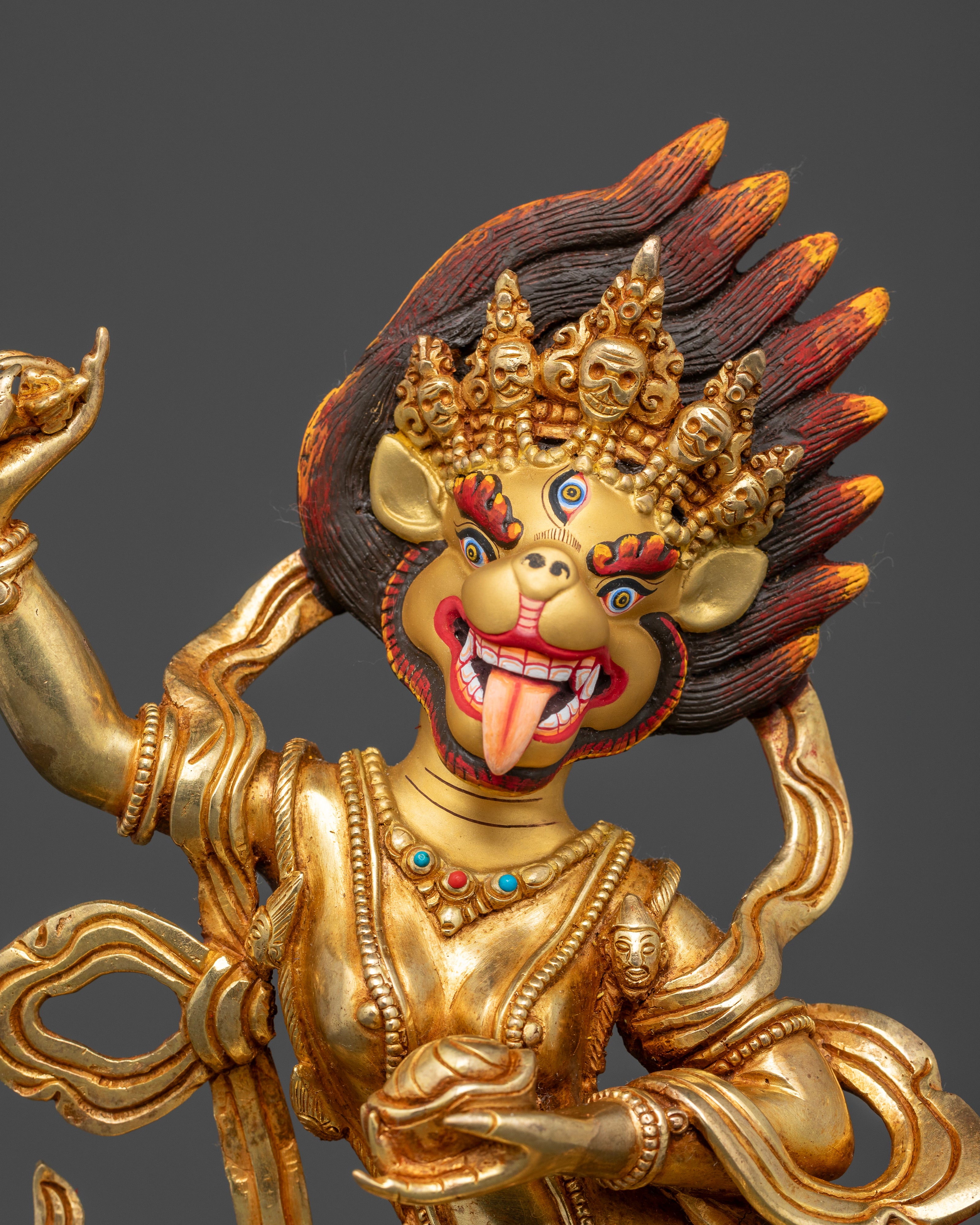 The Lion-Faced Guardian | Simha Mukha in Divine Majesty