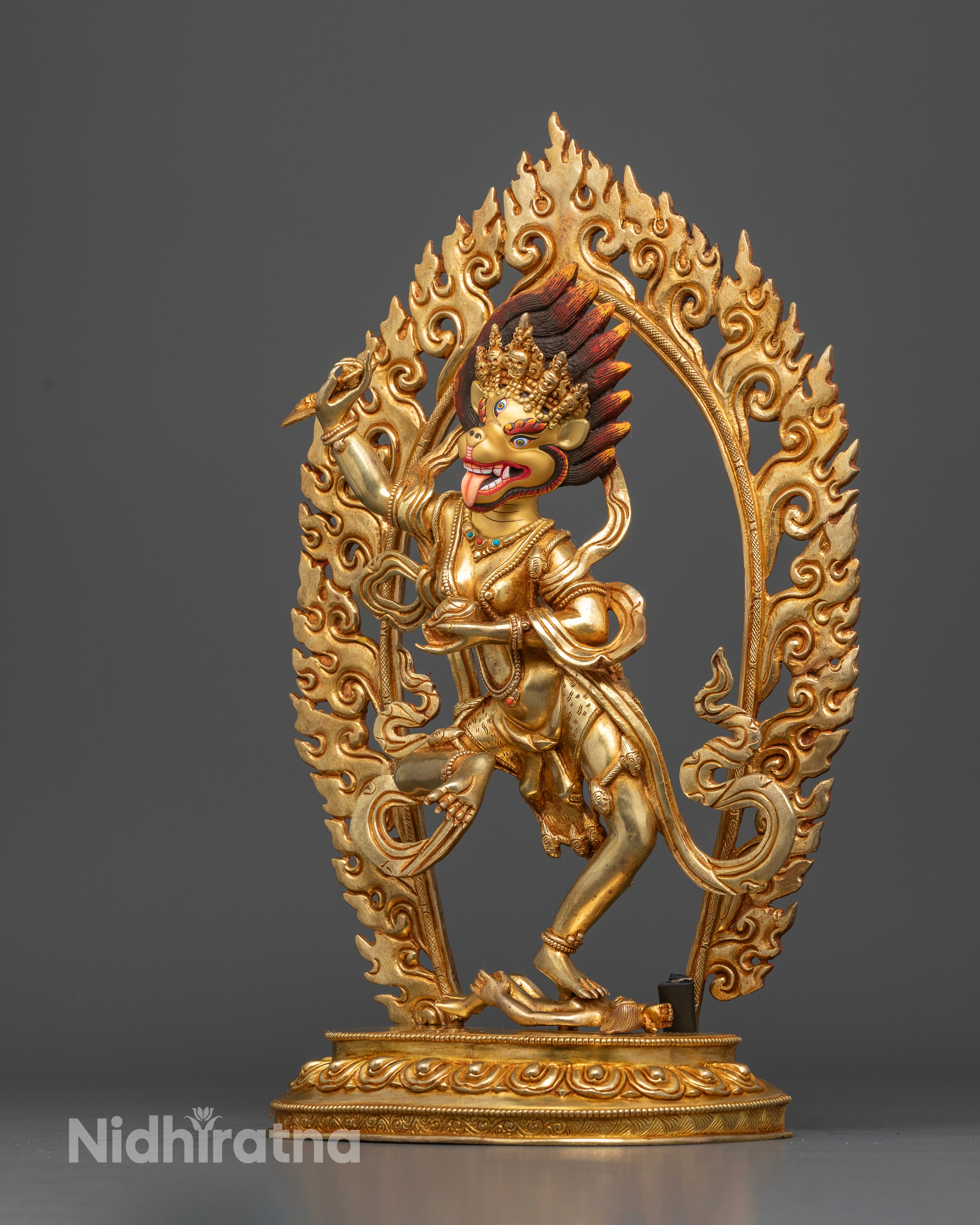 The Lion-Faced Guardian | Simha Mukha in Divine Majesty