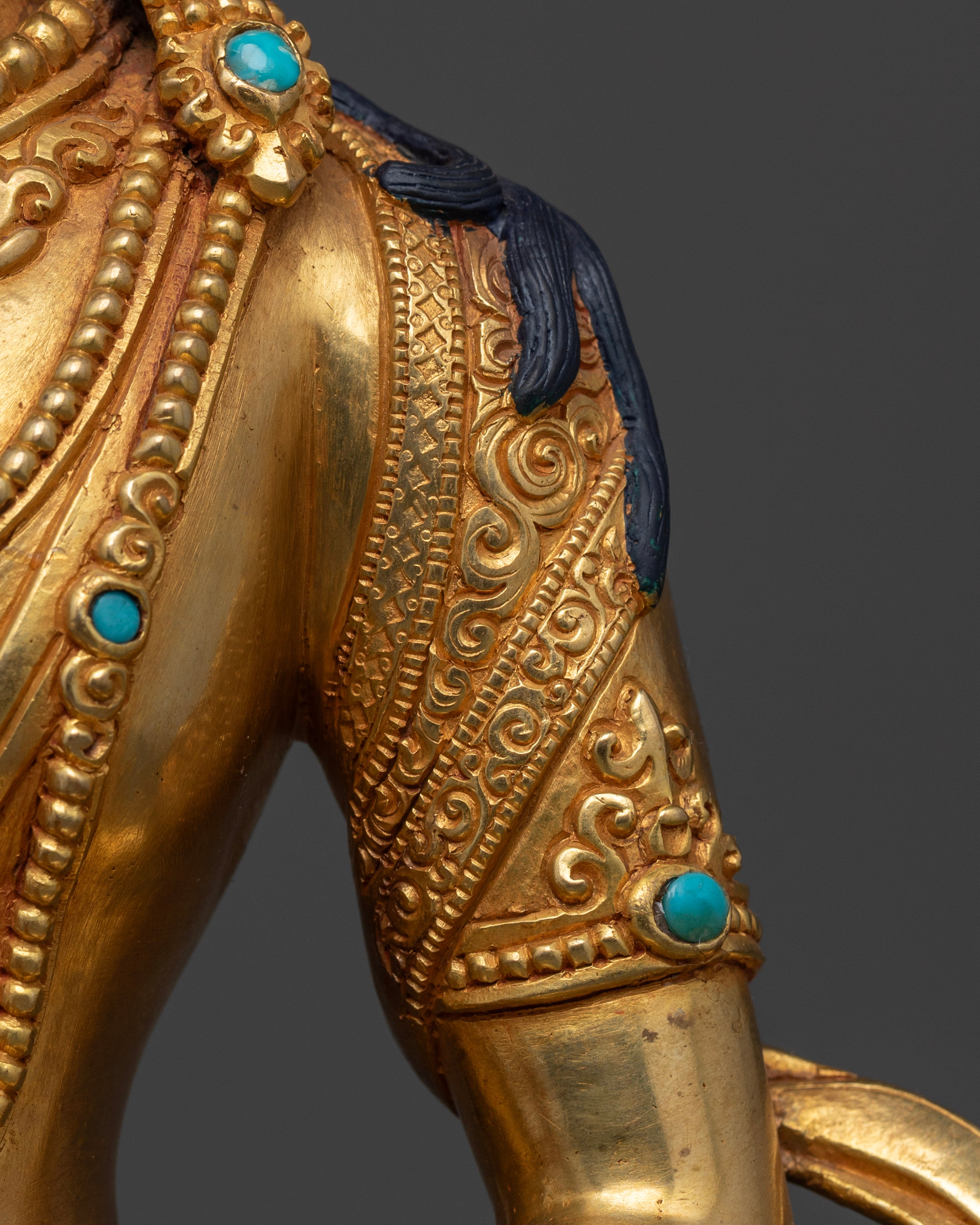 Amitayus Statue in 24K Gold | The Buddha of Infinite Life