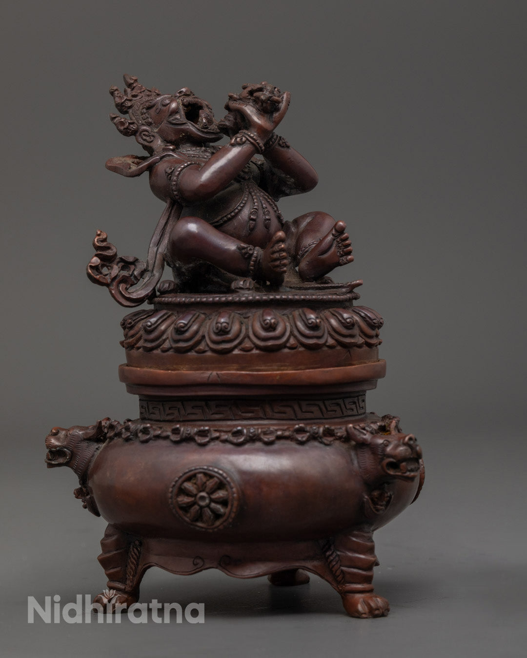 Sacred Buddhist Vajra Dhaka used by devotees to channel inner strength and clear obstacles.