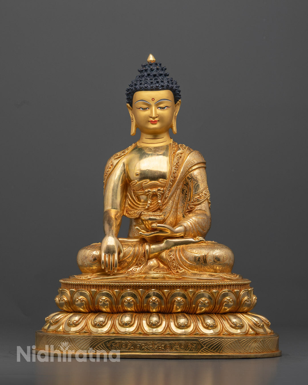 Sacred Shakyamuni Buddha Statue | Himalayan Buddhist Sculpture