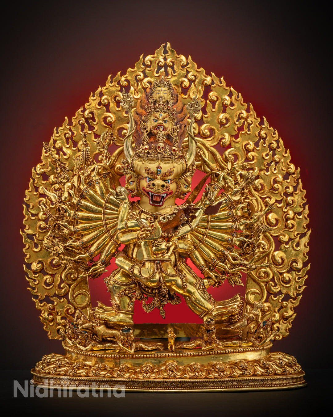 Sacred Yamantaka Statue | Tibetan Buddhist Wrathful Deity