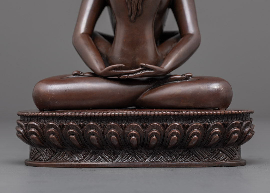 Oxidized Samantabhadra Statue with Yab-Yum