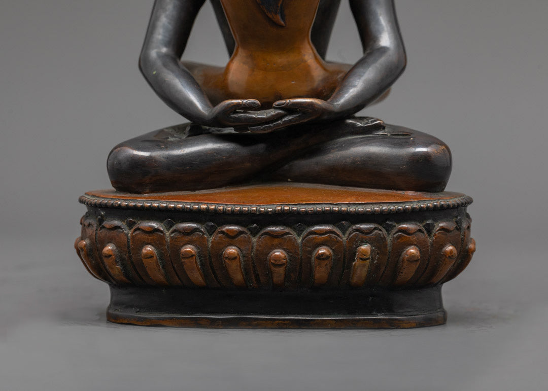 Oxidized Samantabhadra Statue | Spiritual Buddhist Art