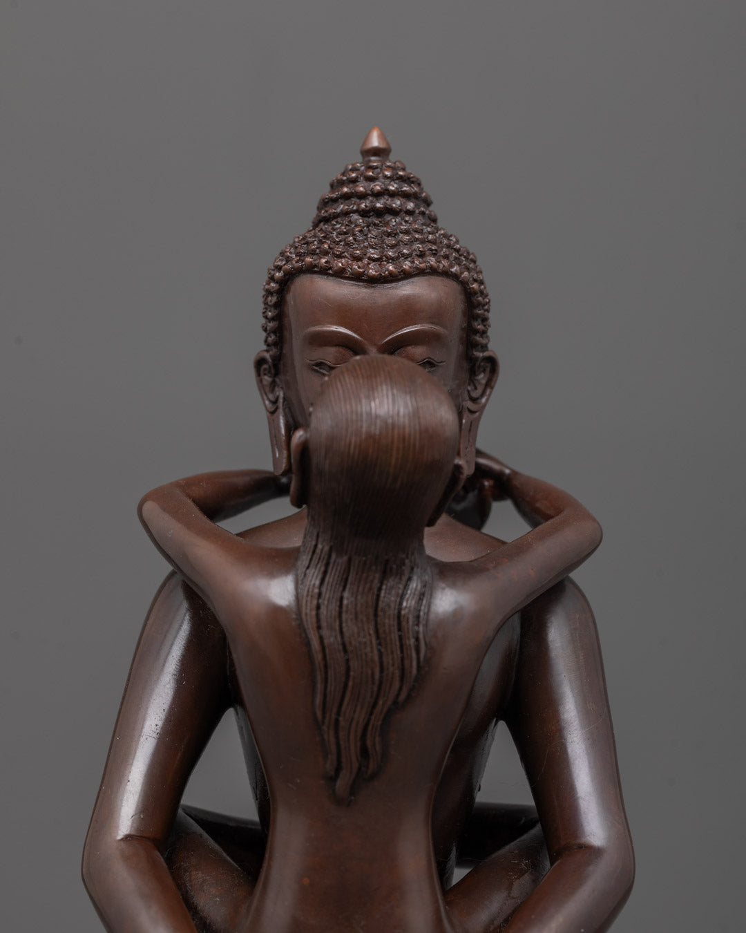 Oxidized Samantabhadra Statue with Yab-Yum