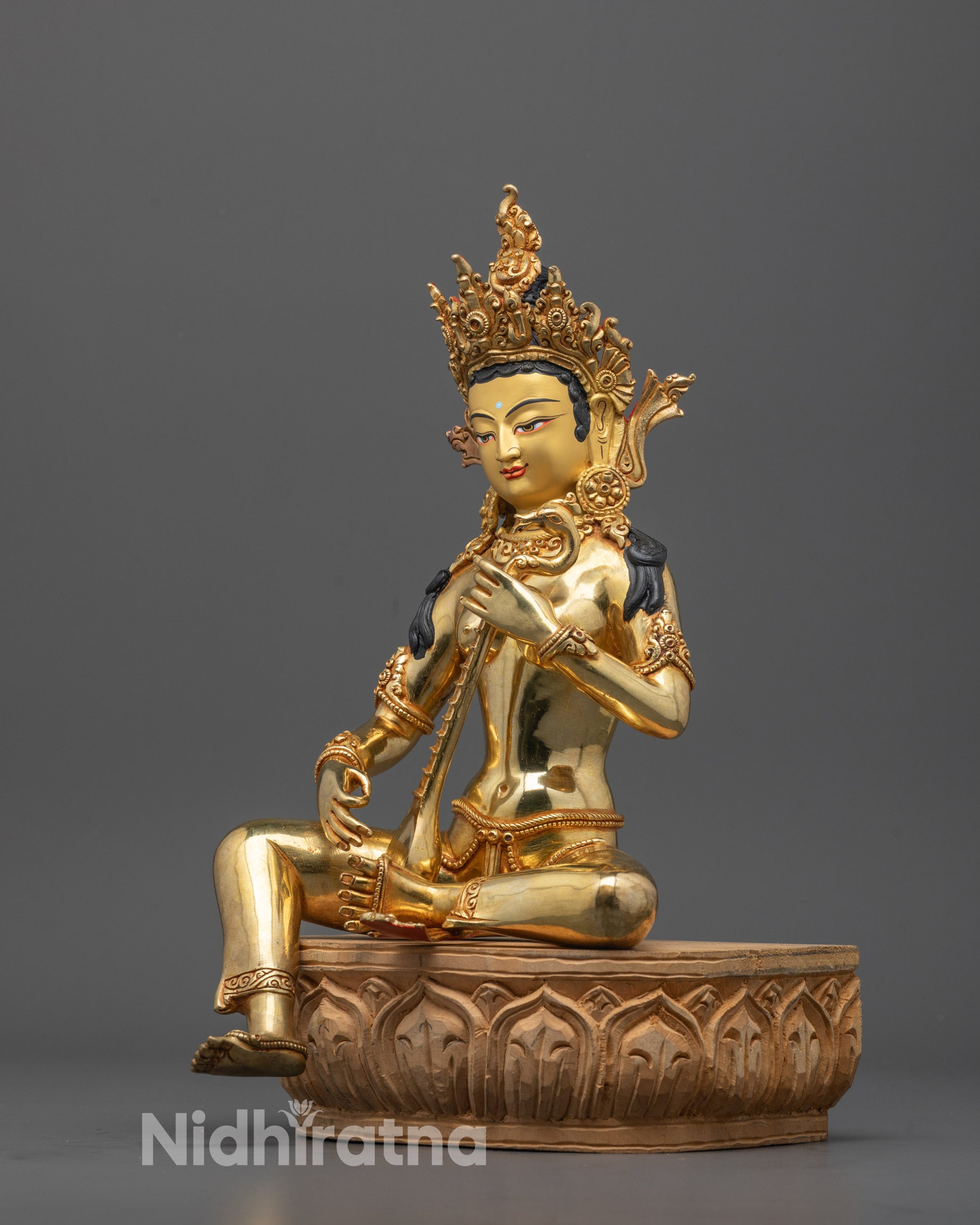 Goddess Saraswati Statue | Divine Hindu Goddess Statue for Knowledge