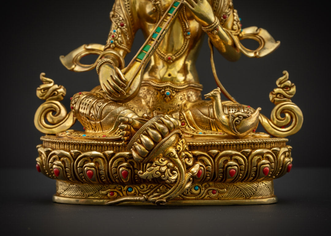 Saraswati Statue | Sacred Goddess of Knowledge