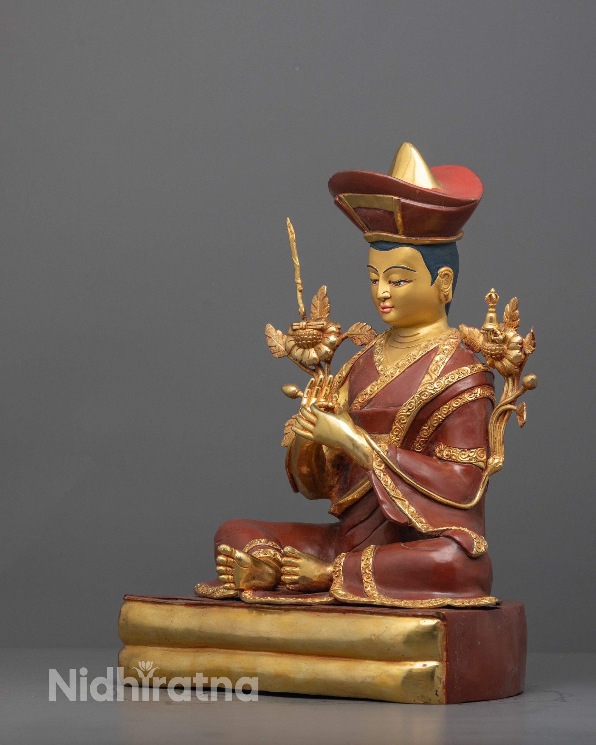 Nyamme Sherab Gyaltsen Statue | Buddhist Master Figure for Altars