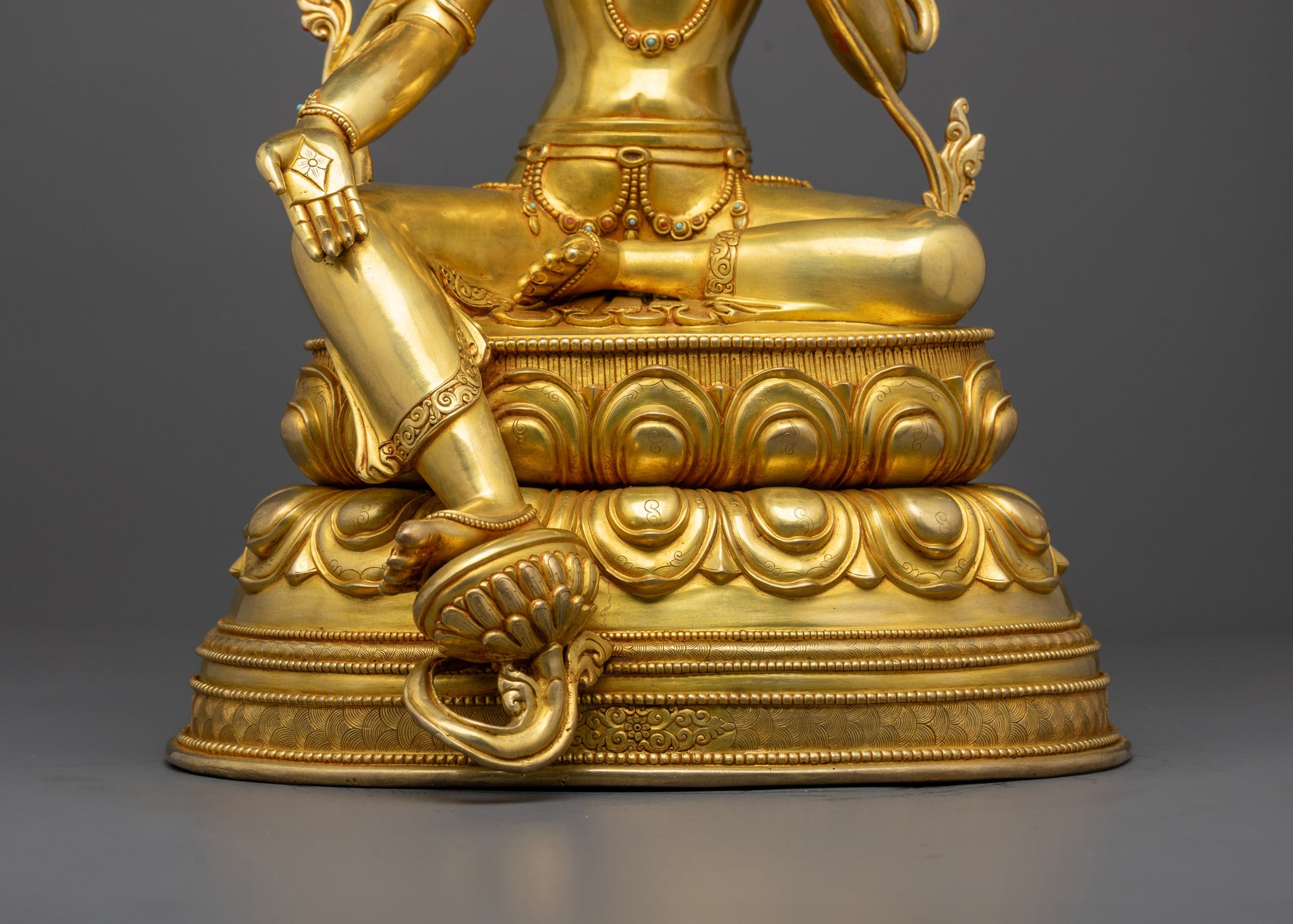 Handcrafted Green Tara Statue | Beautifully Artisan-Made Goddess Idol