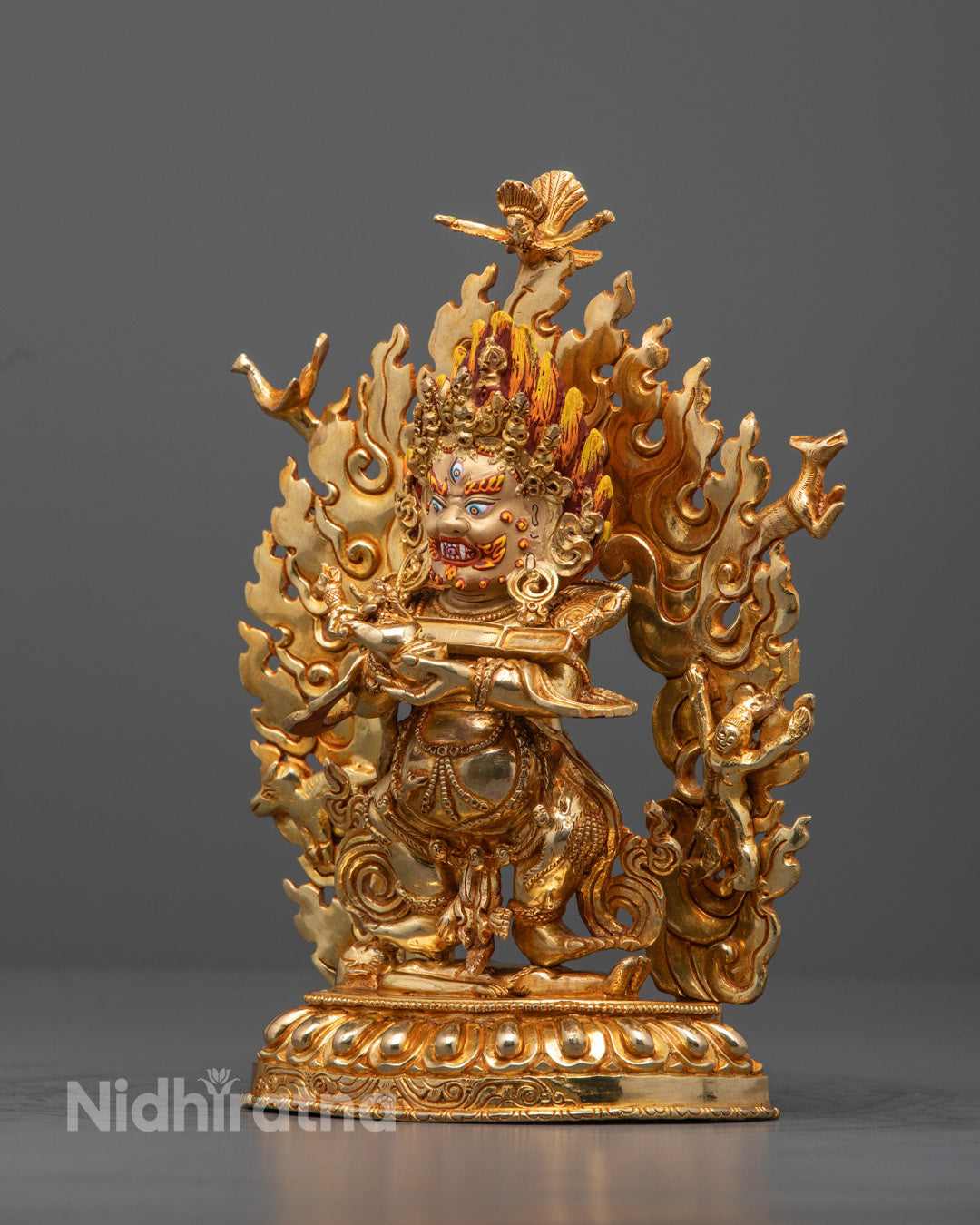 Tibetan Buddhist Shakya Mahakala Statue | Protector of the Dharma