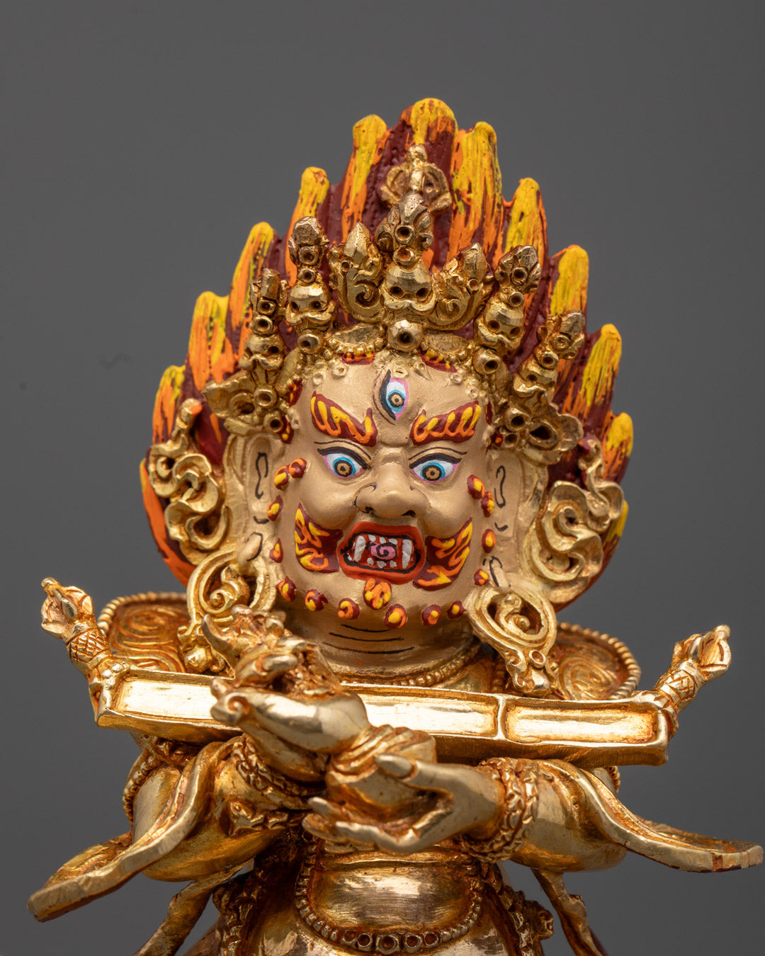 Tibetan Buddhist Shakya Mahakala Statue | Protector of the Dharma