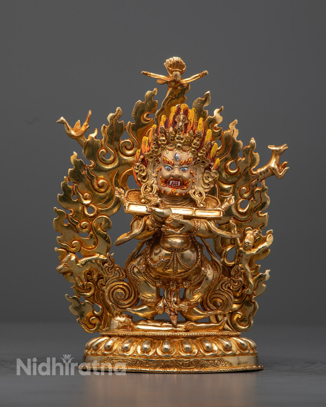 Tibetan Buddhist Shakya Mahakala Statue | Protector of the Dharma