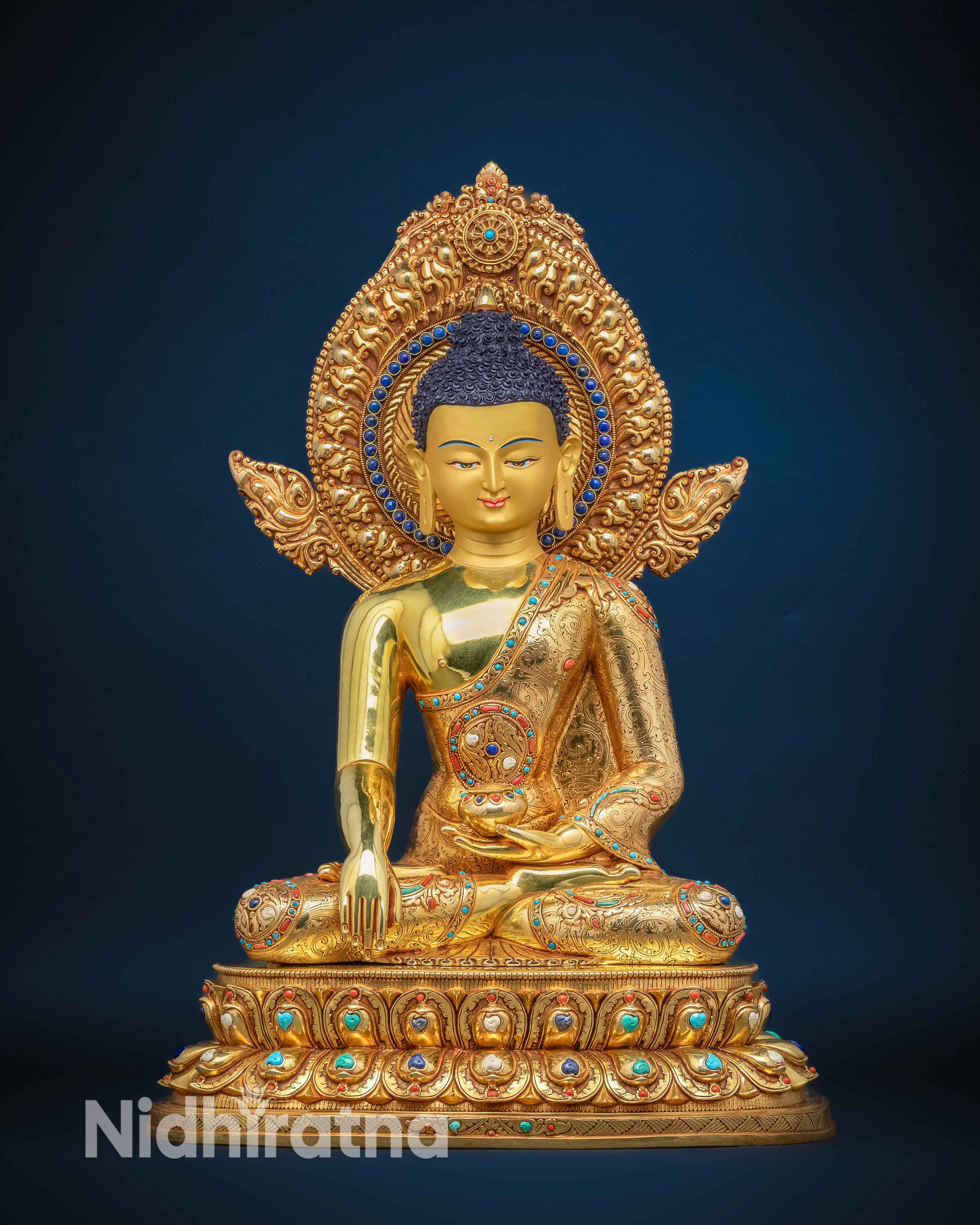Shakyamuni Buddha Statue Collection β Handcrafted 24k Gold-Gilded Copper Statues of Multiple Shakyamuni Forms for Meditation and Spiritual Practice