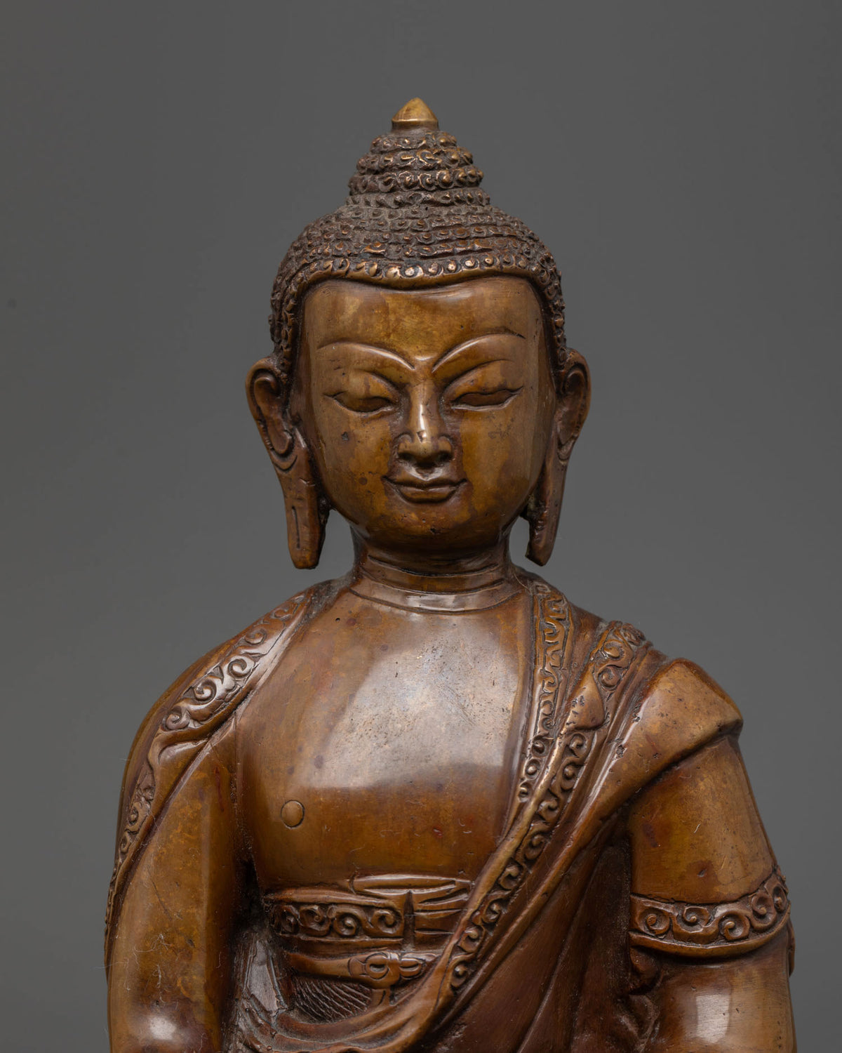 Oxidized Shakyamuni Buddha Statue | Mindfulness and Meditation