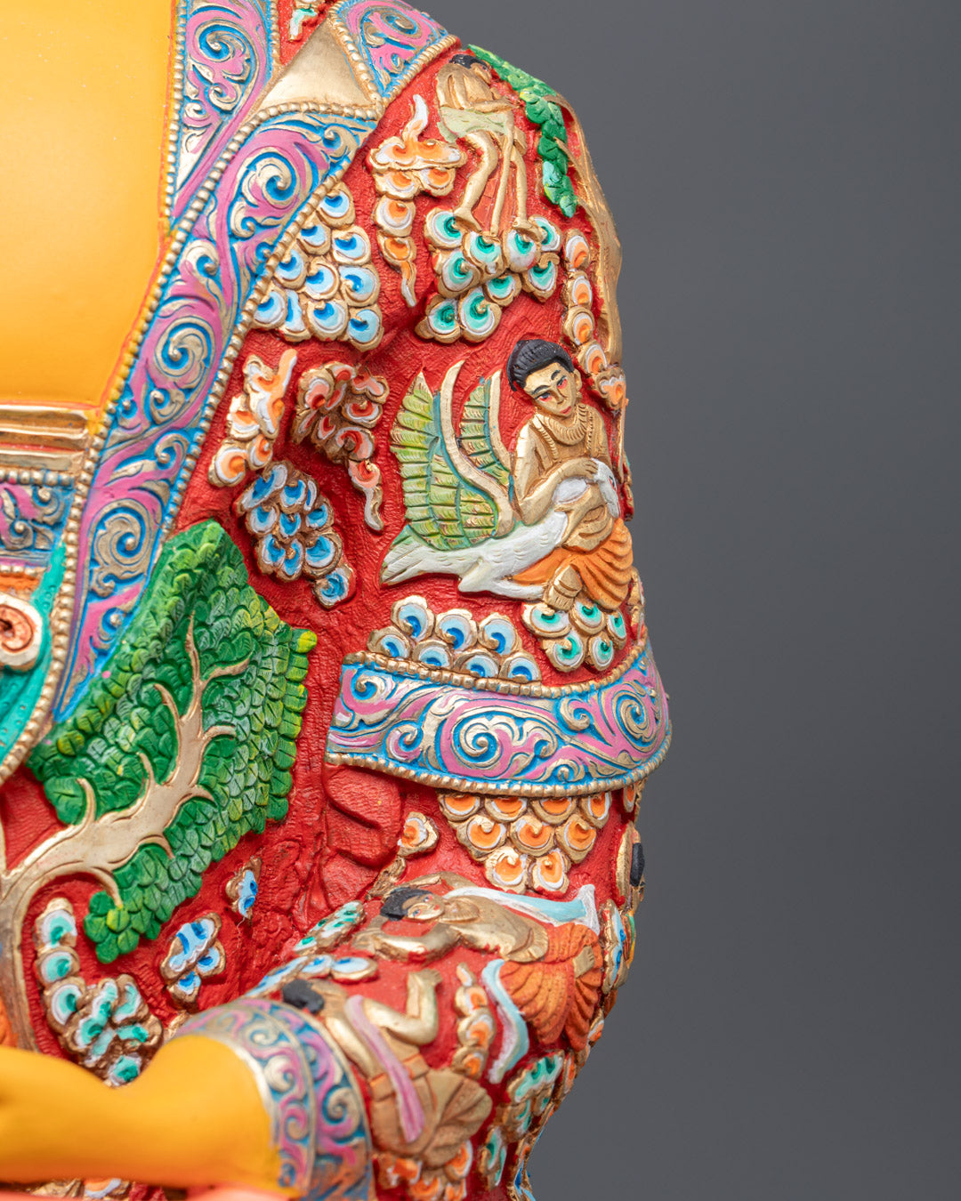 Shakyamuni Buddha Statue | Premium Copper with Gold Detailing
