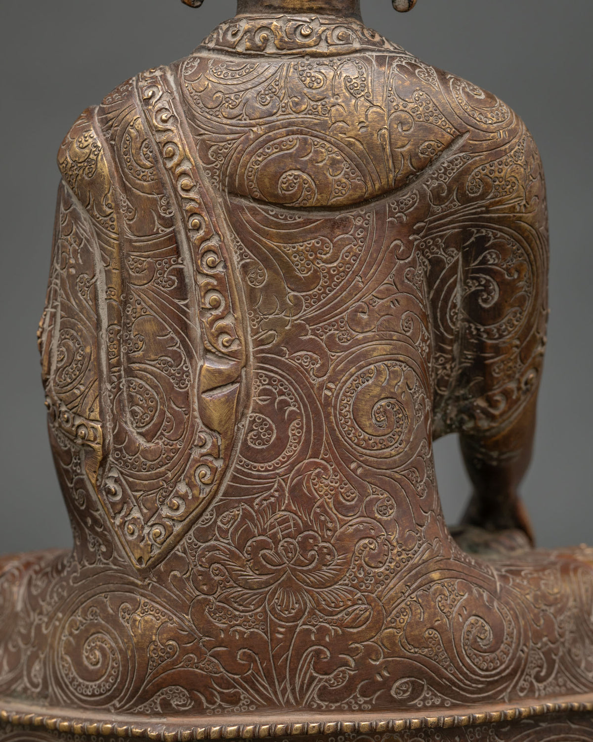 Shakyamuni Buddha Statue | Oxidized Copper Historical Buddha from Nepal