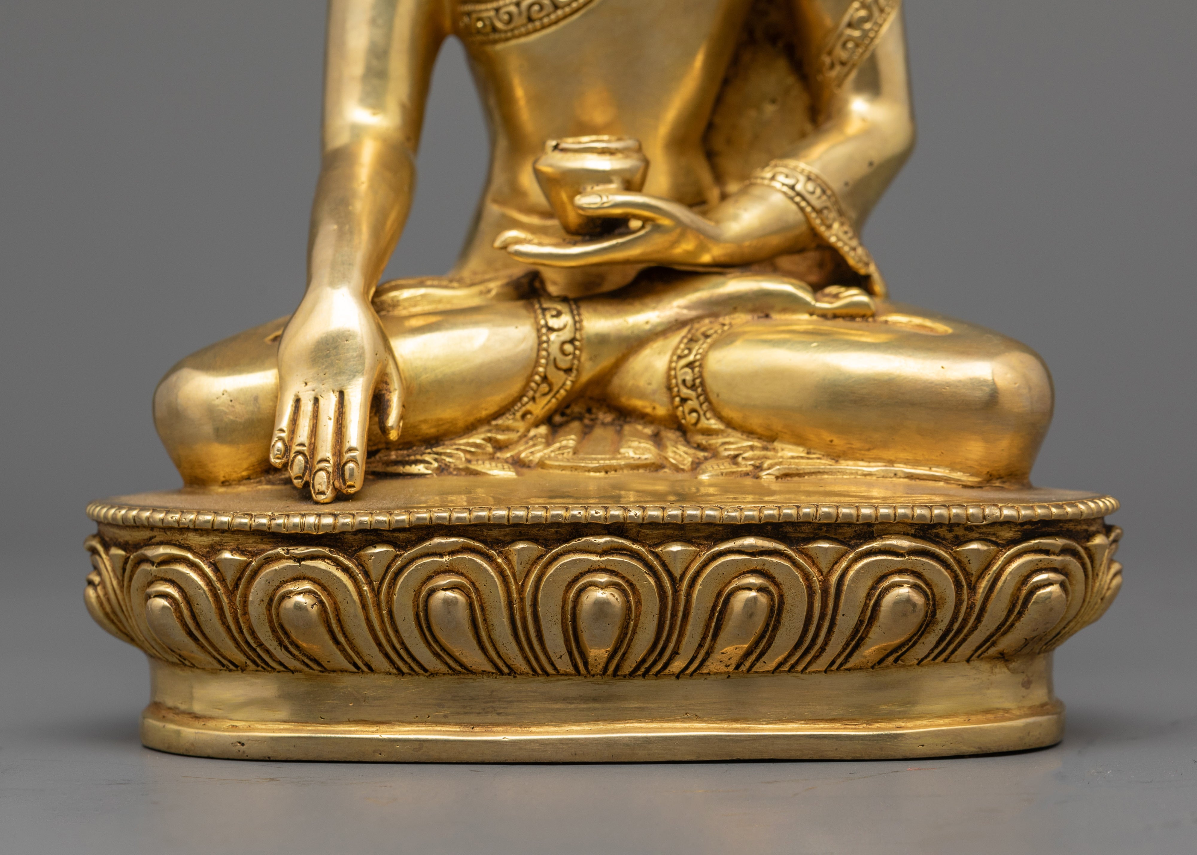 Hand-Carved Shakyamuni Buddha Statue | Himalayan Sculpture