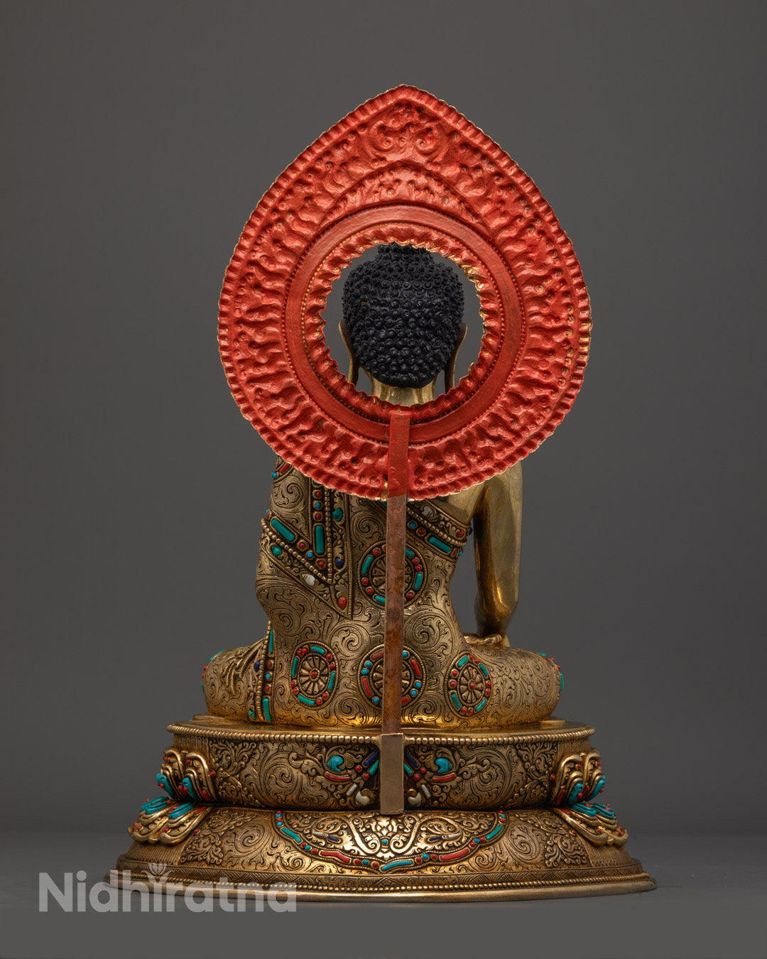 Traditional Hand-carved Shakyamuni Buddha Statue