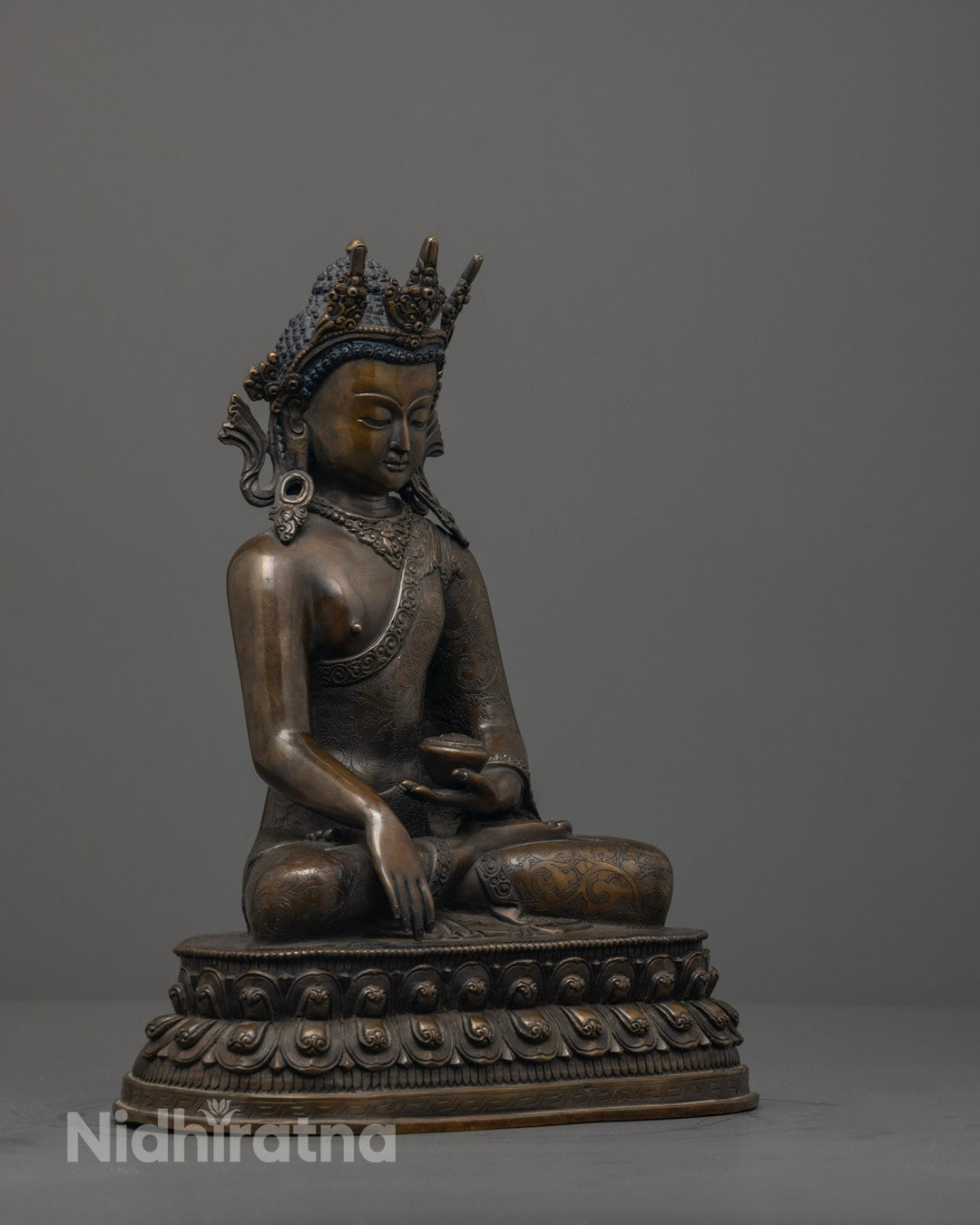 Buy Crowned Buddha Shakyamuni Statues | Handmade Sacred Art