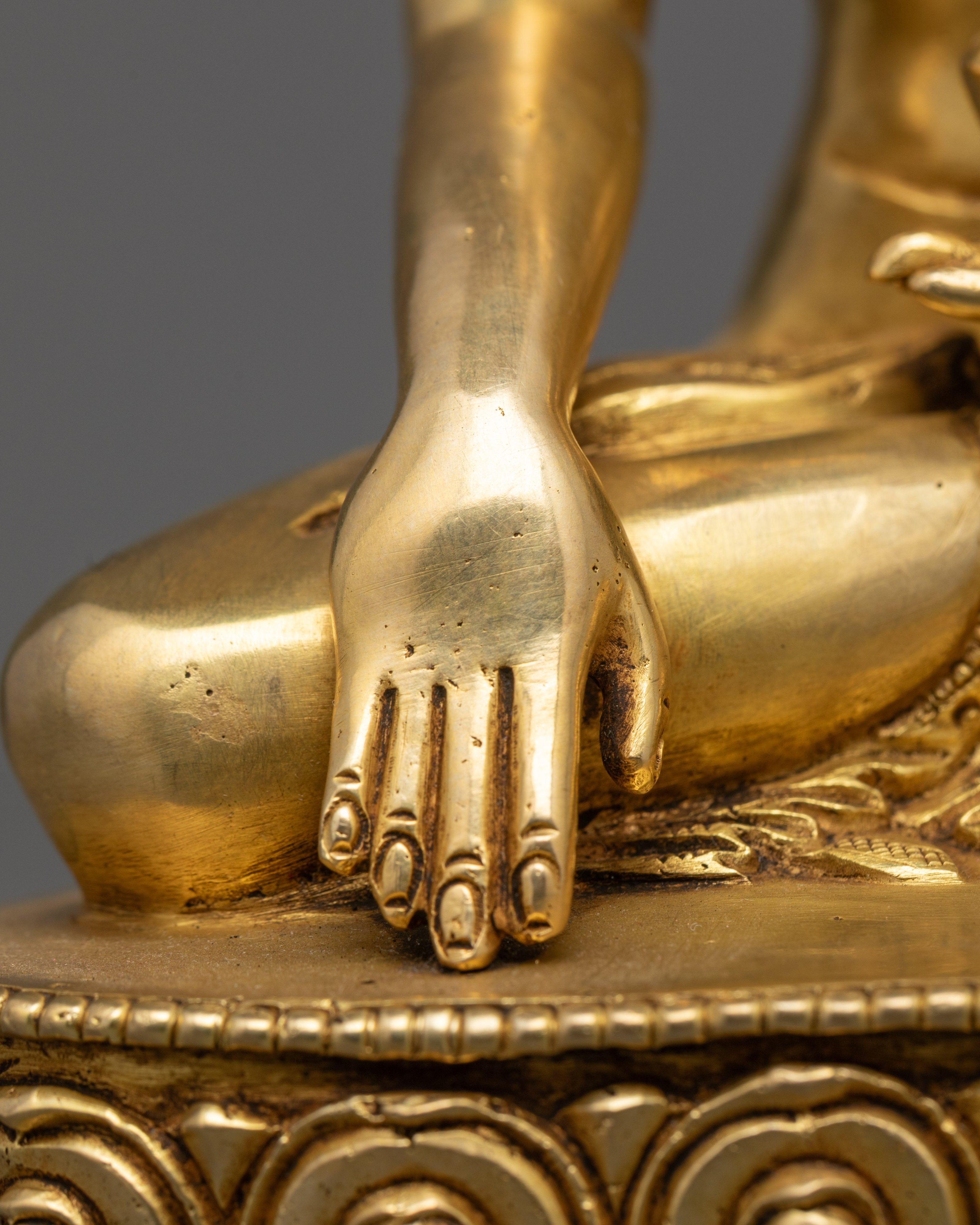 Hand-Carved Shakyamuni Buddha Statue | Himalayan Sculpture