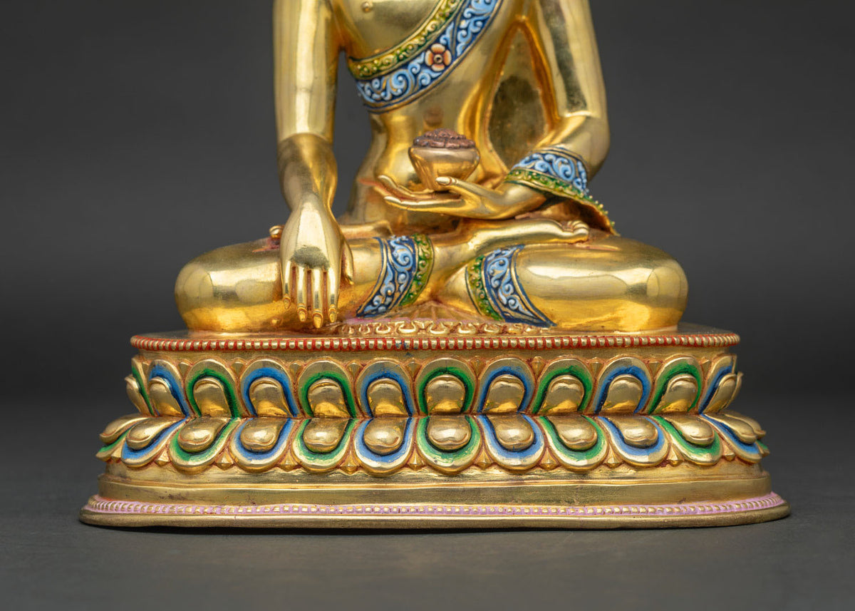 Tibetan Shakyamuni Buddha Statue – Handmade Buddhist Figure