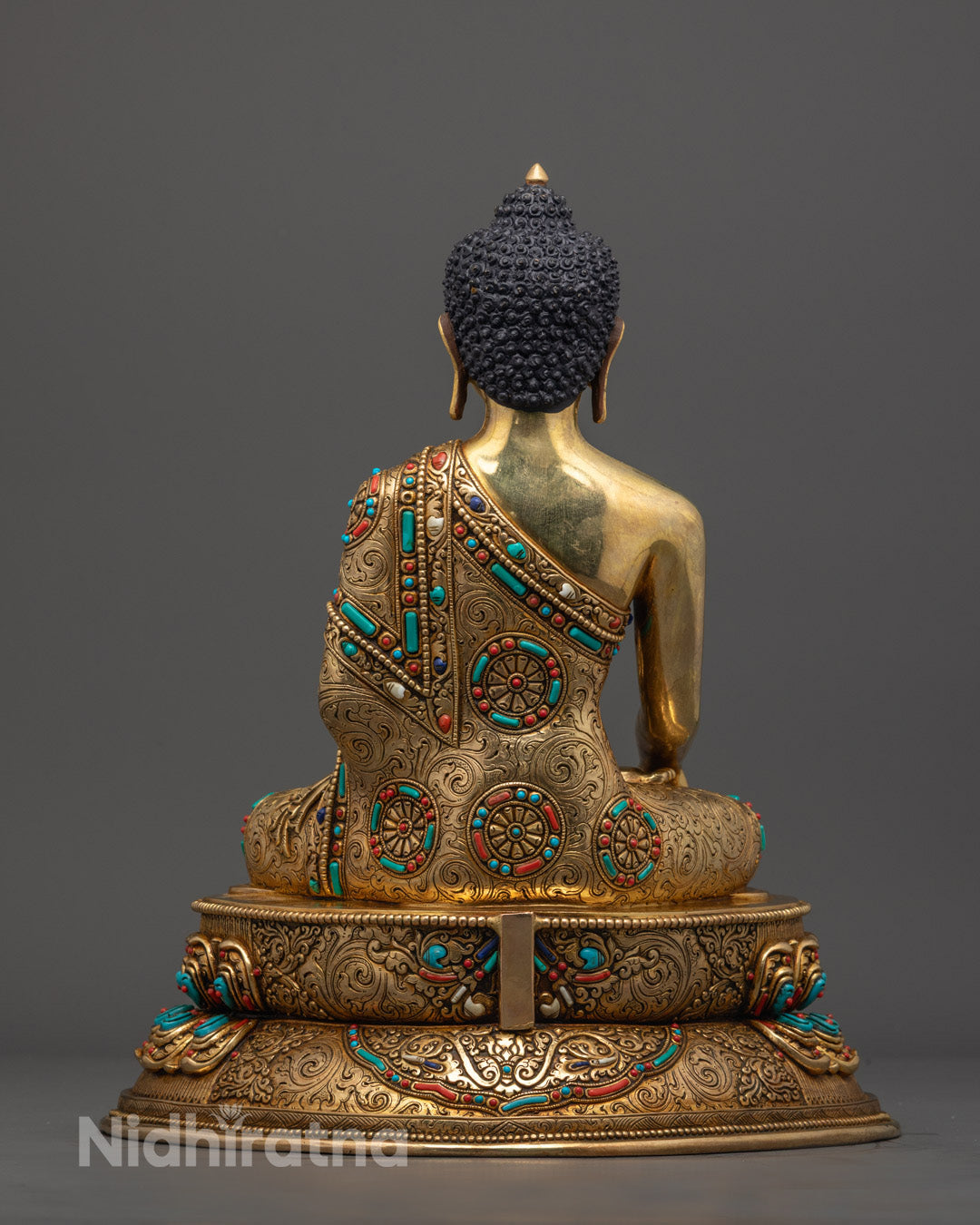 Traditional Hand-carved Shakyamuni Buddha Statue