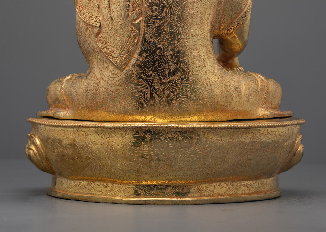 Nepalese Copper Shakyamuni Buddha Statue | Lost Wax Carving