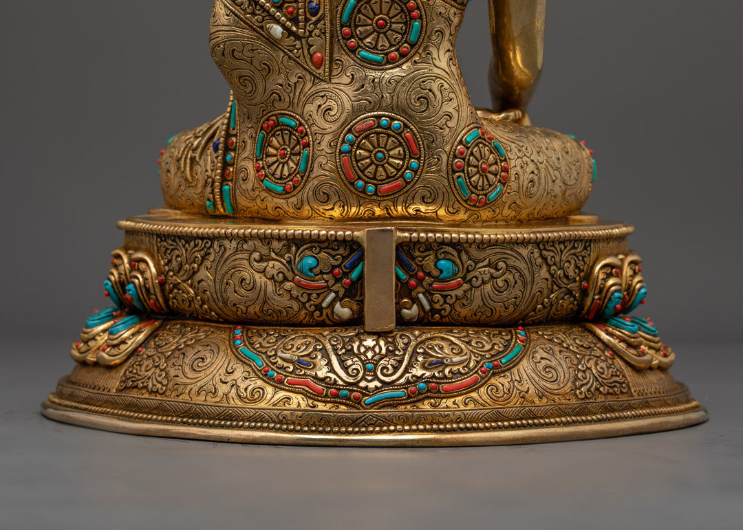Traditional Hand-carved Shakyamuni Buddha Statue