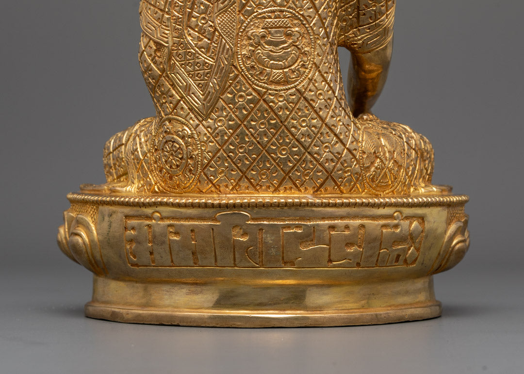 Tibetan Namo Shakyamuni Buddha Sculpture | Icon of Enlightenment