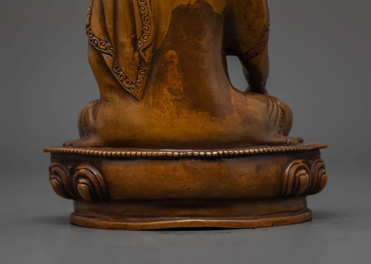Oxidized Shakyamuni Buddha Statue | Mindfulness and Meditation