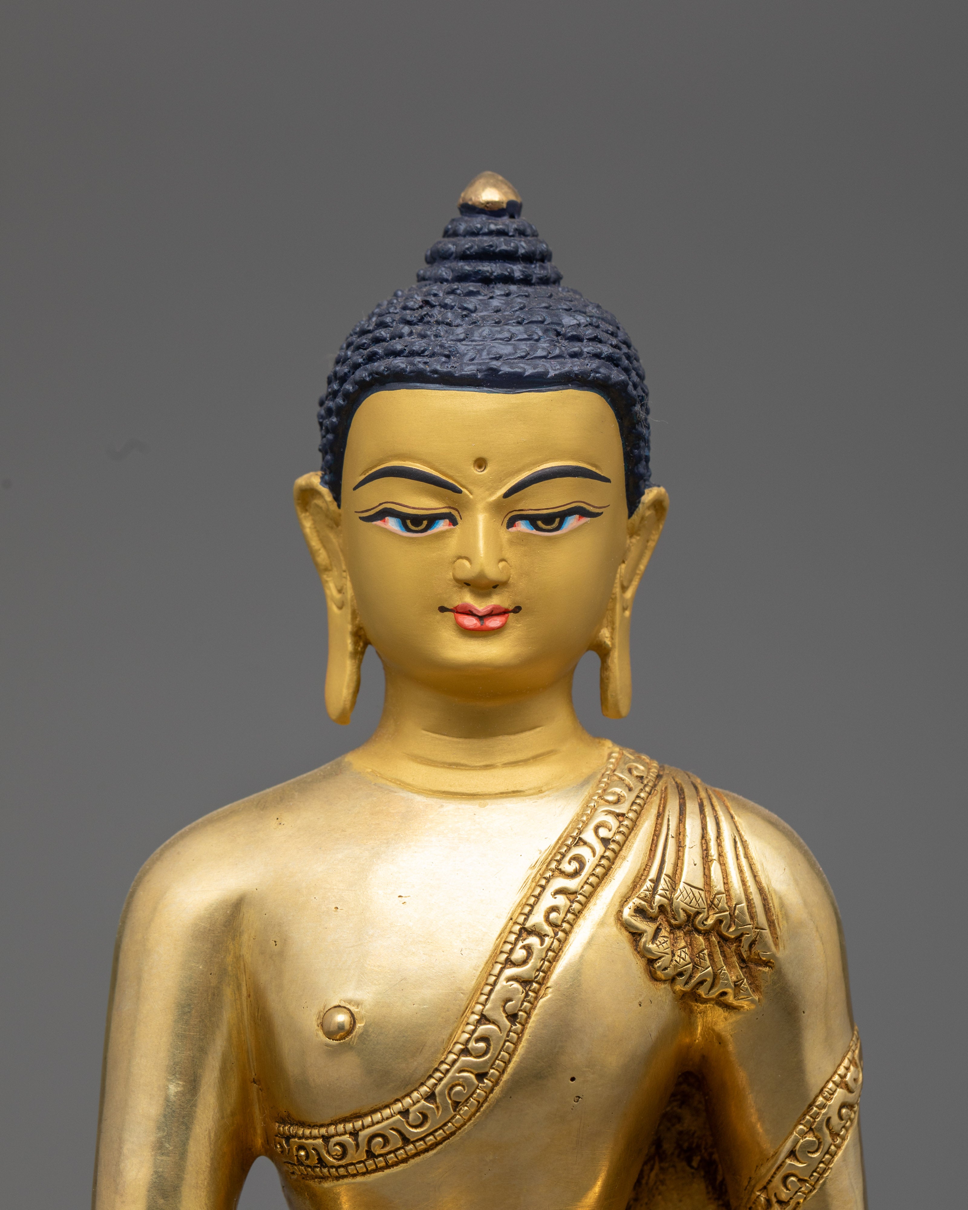 Hand-Carved Shakyamuni Buddha Statue | Himalayan Sculpture