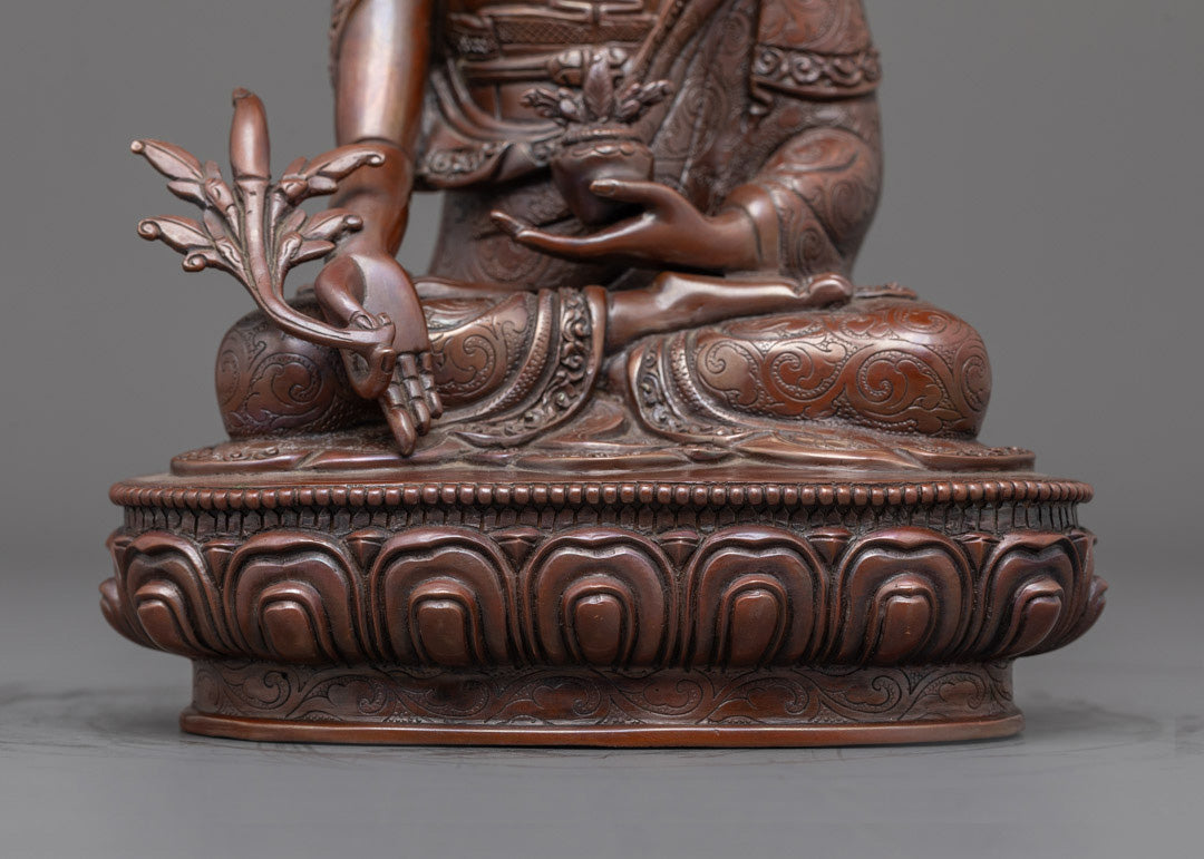 Oxidized Medicine Buddha Statue | Buddhist Healing Deity