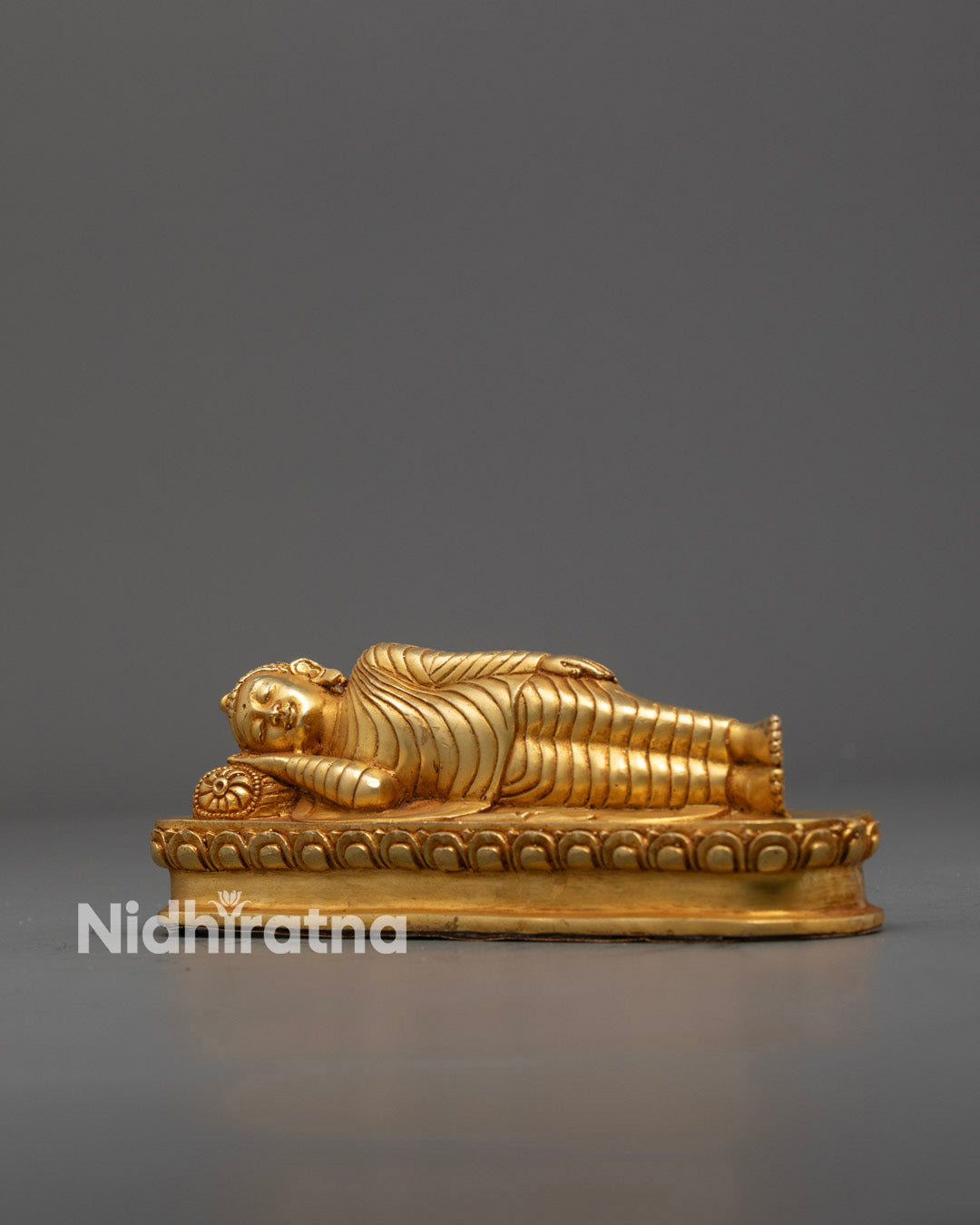 Authentic Nepalese Nirvana Buddha Sculpture