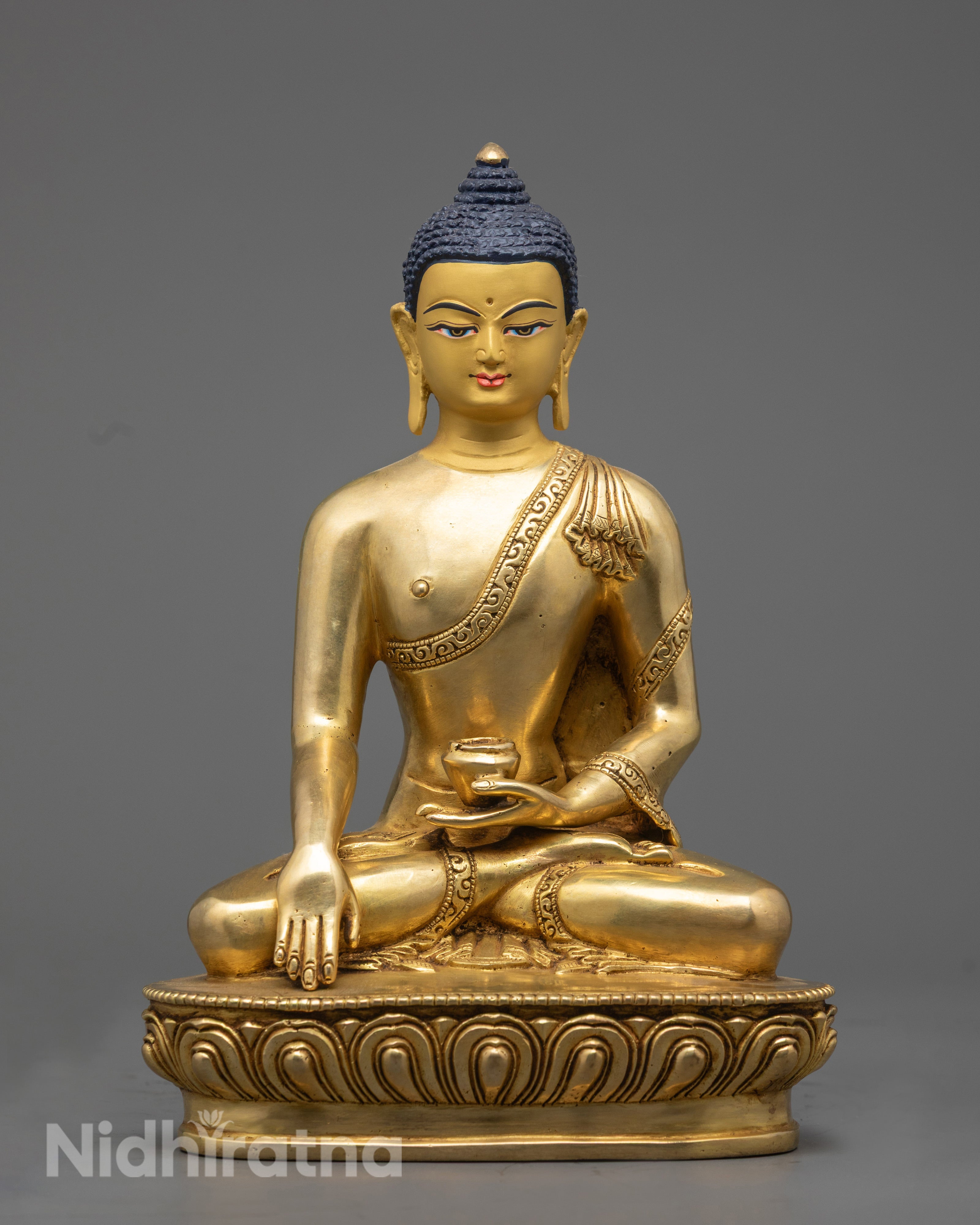 Hand-Carved Shakyamuni Buddha Statue | Himalayan Sculpture