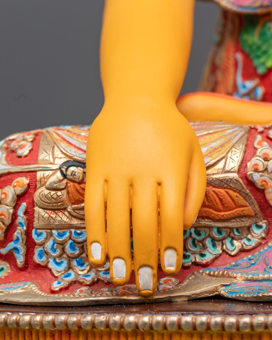 Shakyamuni Buddha Statue | Premium Copper with Gold Detailing