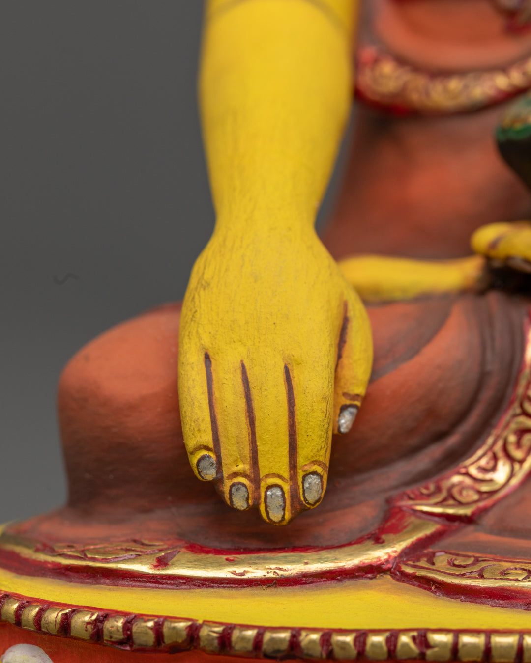 Yellow-Shade Gautam Shakyamuni Buddha Statue | Meditation Statue