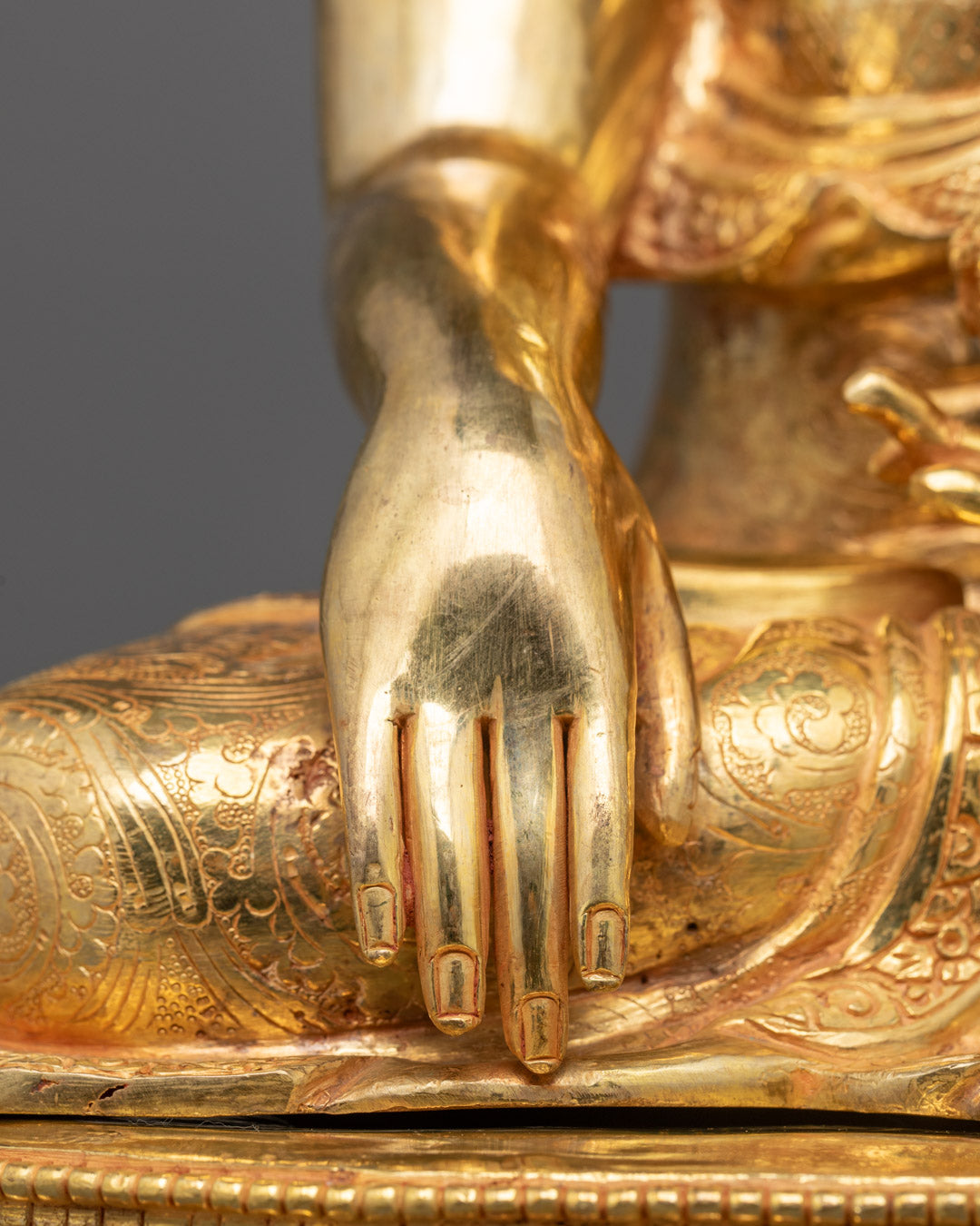 Nepalese Copper Shakyamuni Buddha Statue | Lost Wax Carving