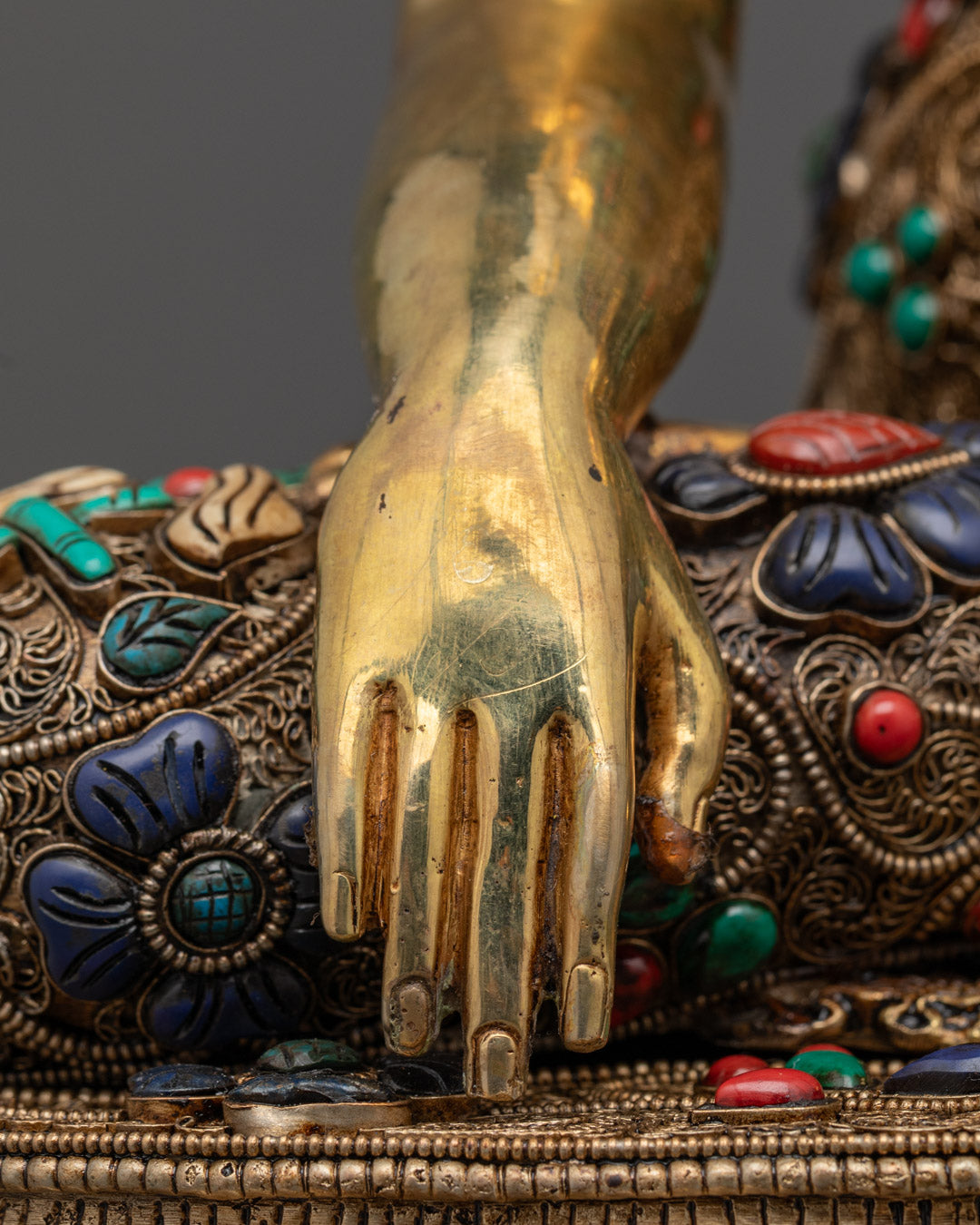 Sacred Shakyamuni Buddha Statue | Tibetan Buddhist Artwork