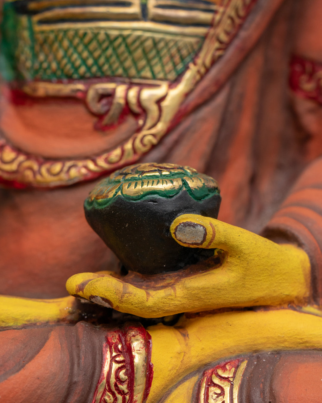 Yellow-Shade Gautam Shakyamuni Buddha Statue | Meditation Statue