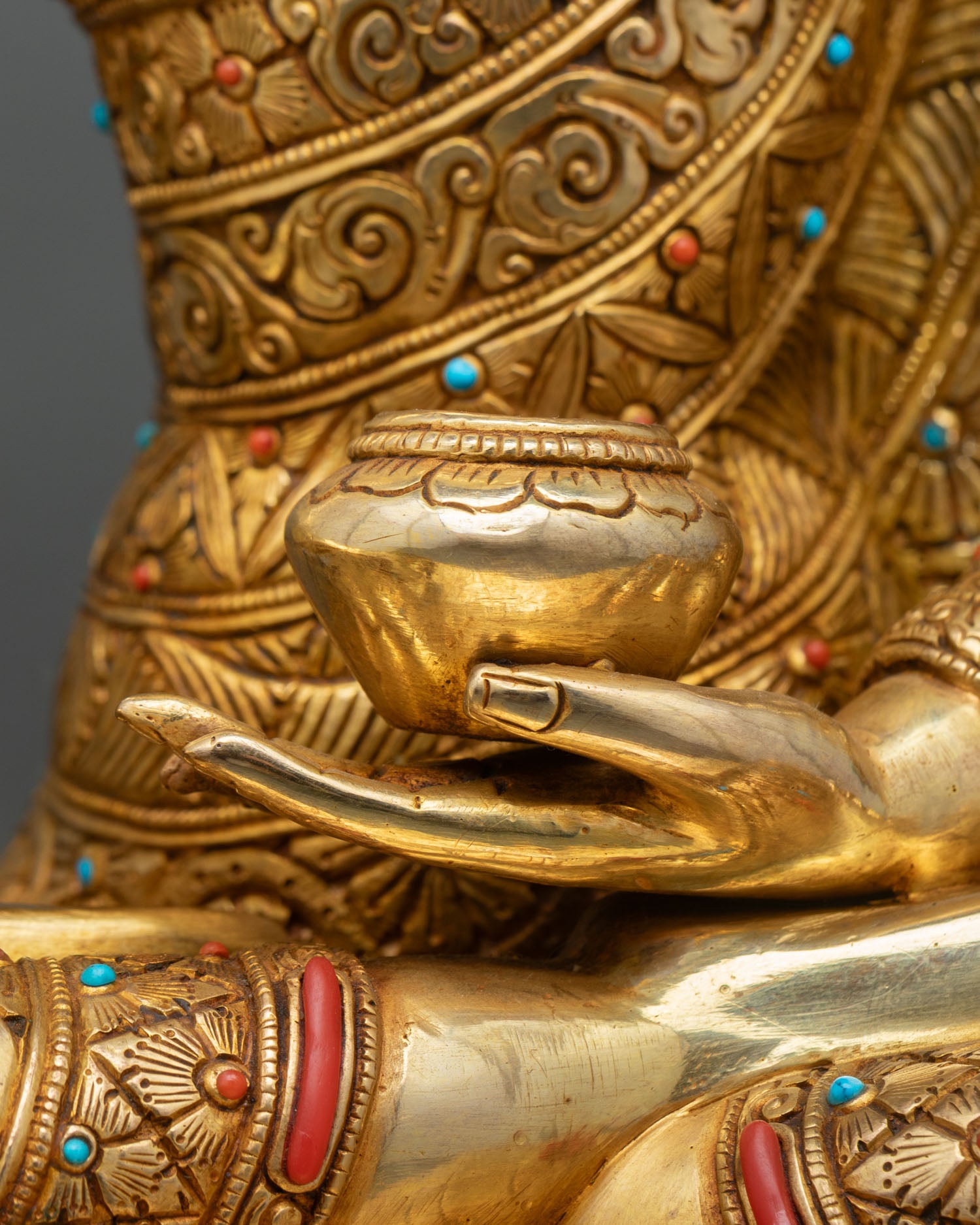 Golden Three Buddha Set – Buddhist Statue Collection