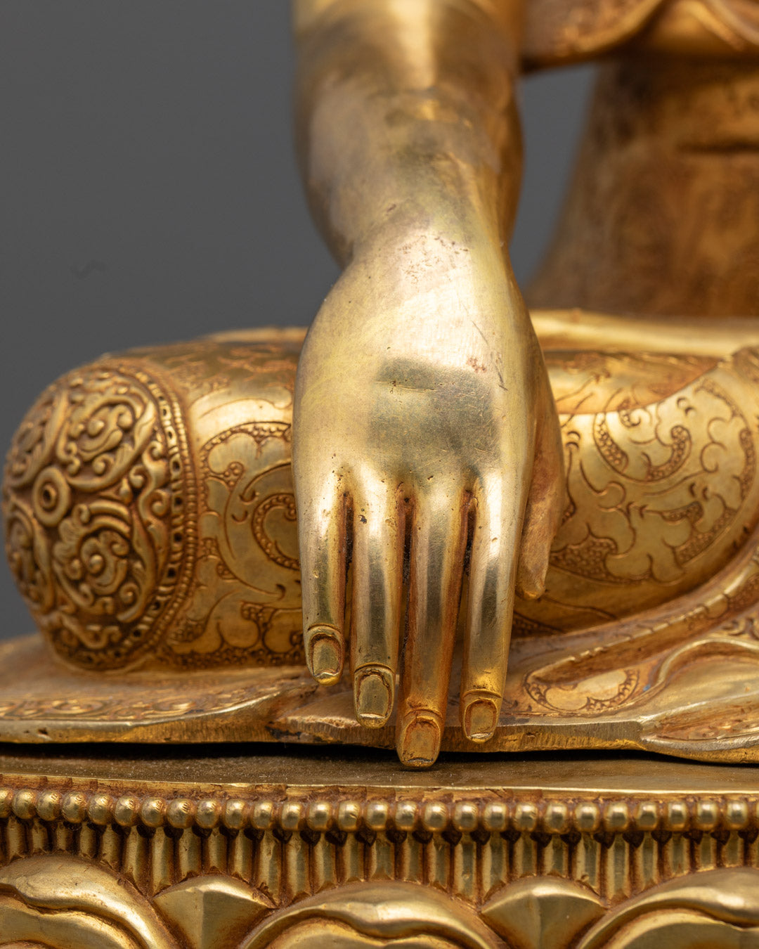 Handmade Awakened Buddha Shakyamuni Statue | Tibetan Meditation Deity