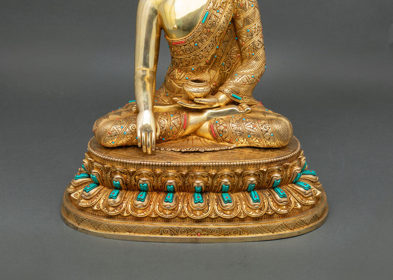 Golden Three Buddha Set – Buddhist Statue Collection