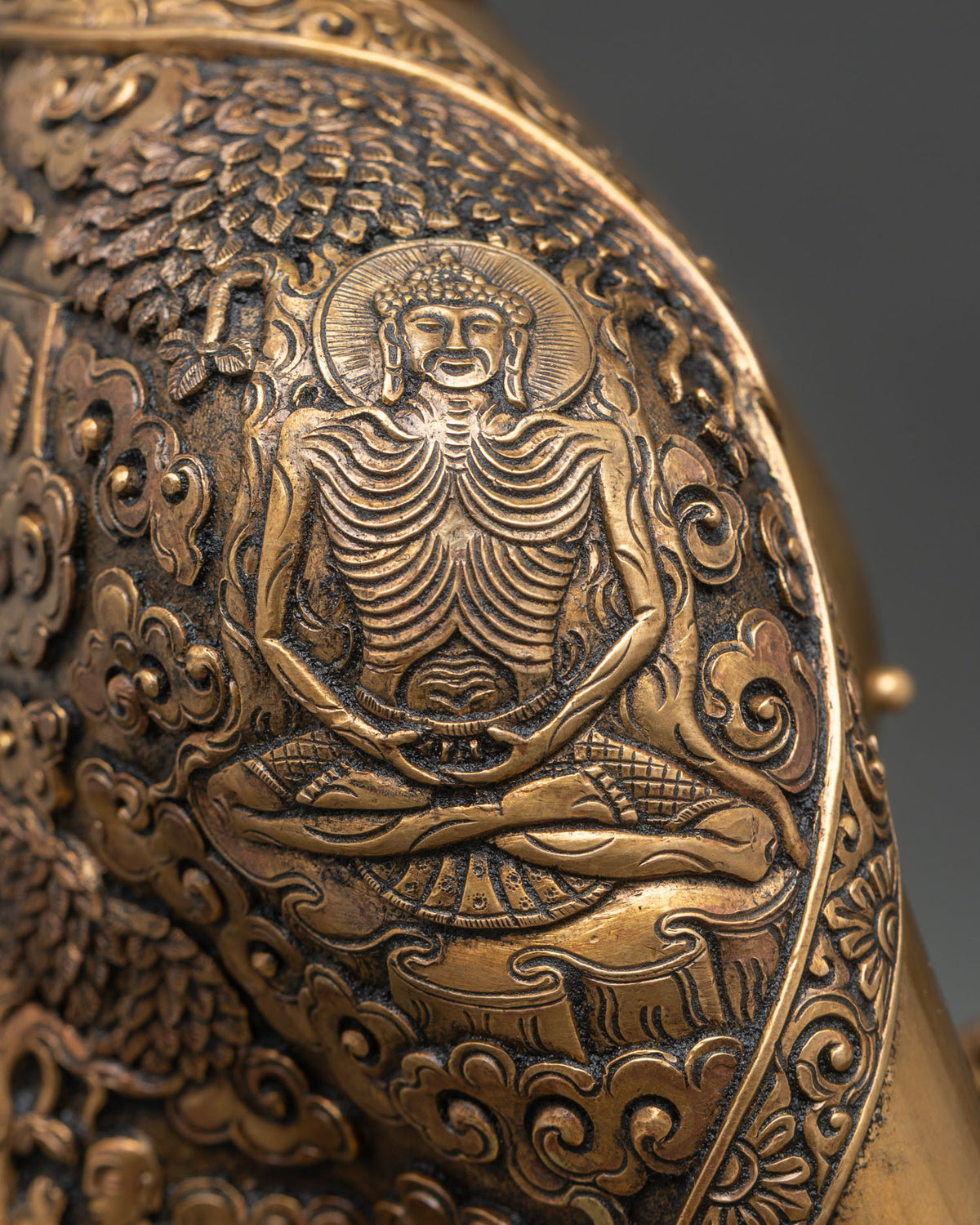 Solid Copper Shakyamuni Buddha Statue | Handcrafted In Nepal